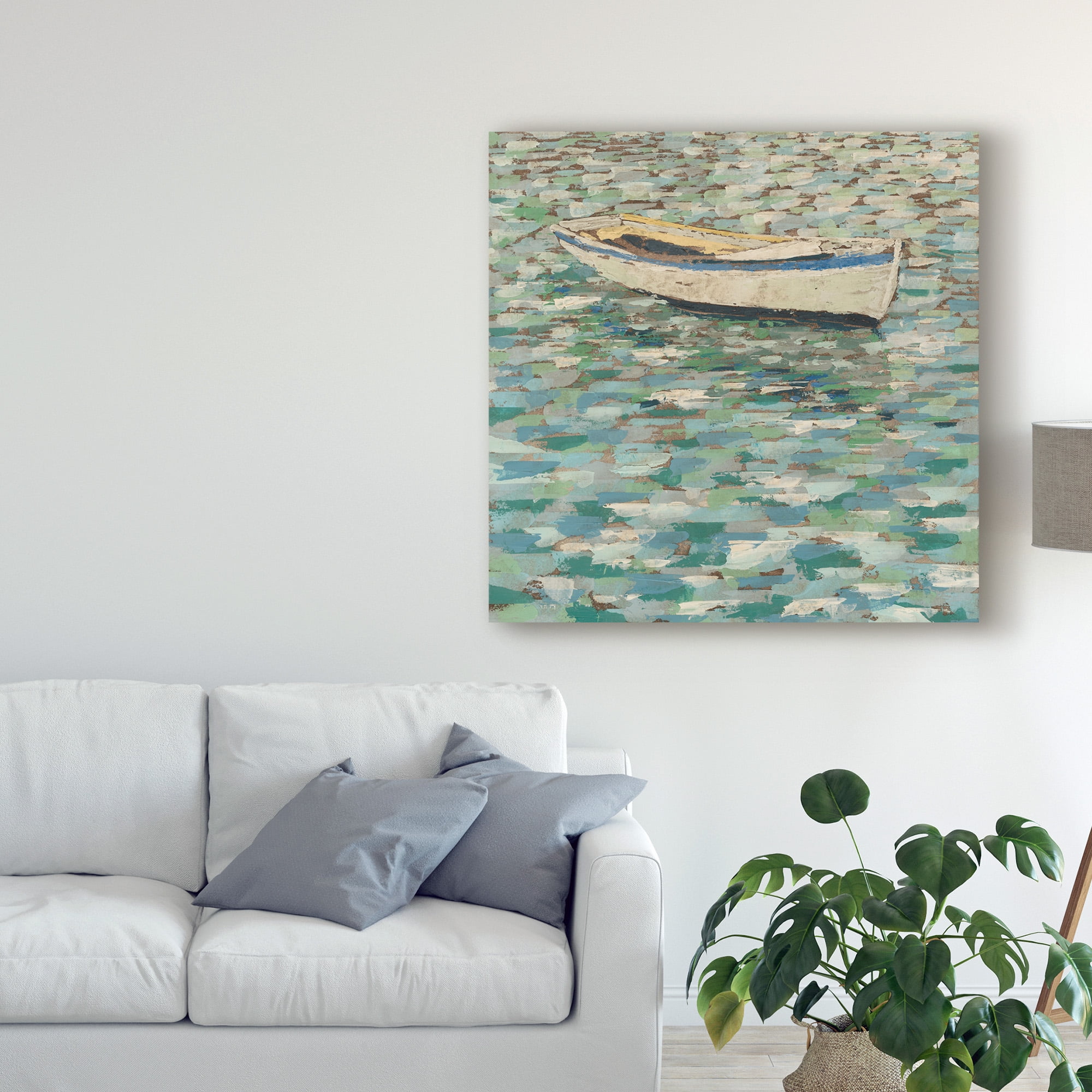 Trademark Fine Art 'On the Pond I' Canvas Art by Megan Meagher