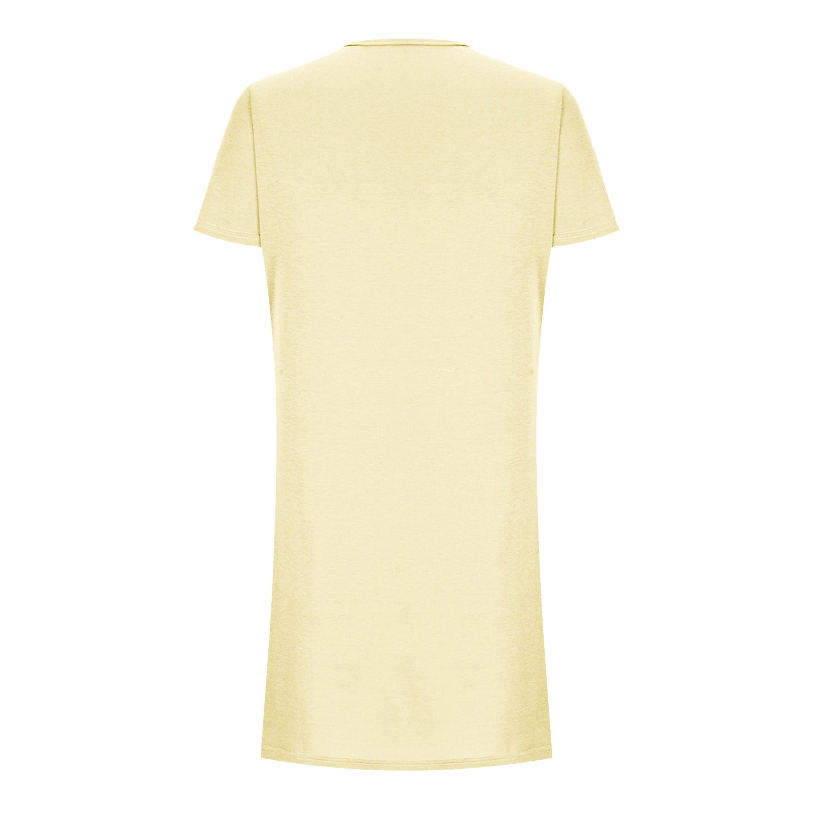 Womens Short Sleeve Mini T-Shirt Dress Workout Sport Tennis Athletic Dress With 2 Pockets