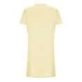 thumbnail image 4 of Womens Short Sleeve Mini T-Shirt Dress Workout Sport Tennis Athletic Dress With 2 Pockets, 4 of 4