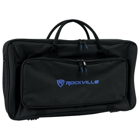 Rockville Heavy Duty Gig Bag DJ Case Fits IK Multimedia iRig Keys 2 Mini 25