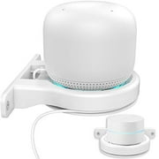 Delidigi Google WiFi Wall Mount ABS Bracket Holder Shelf for Google Nest WiFi Router and System[Built-in Cable Management](White)