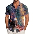 thumbnail image 2 of Yindaity Mens Patriotic T Shirts Women Men Kids Patriotic American Flag Distressed T-Shirt(Coffee,XL), 2 of 6