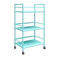 thumbnail image 4 of Novogratz Cache Metal Rolling Cart, Mint, 4 of 12