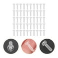 thumbnail image 2 of 50 Pcs Vis en Plastique Tête Ronde Vis Croix Vis Transparentes pour Meubles DIY, 2 of 5