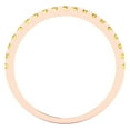 thumbnail image 5 of 0.57 ct Brilliant Round Cut Natural Citrine 18K Rose Gold Stackable Band SZ 4, 5 of 6