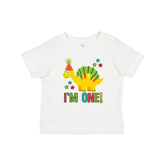 Inktastic Dinosaur First Birthday 1 Year Old Boys or Girls Baby T-Shirt