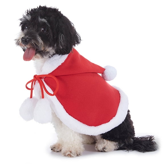 Funny Pet Santa Theme Cloak Photo Props Suitable Cats and Dogs