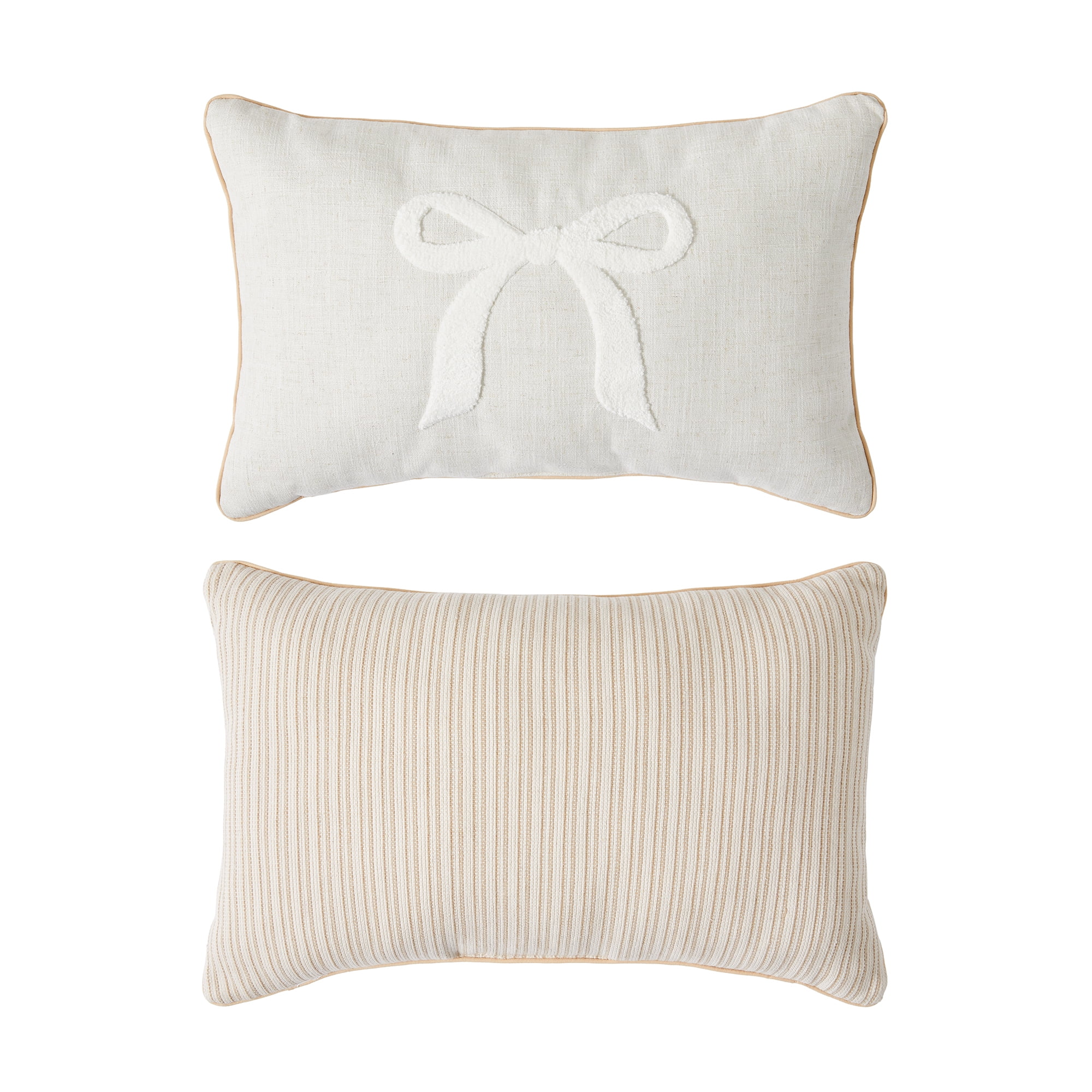 Fraiche Bow Tufted Accent Cushion