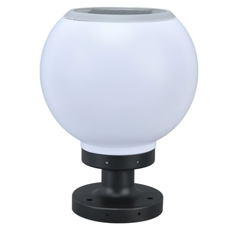

Globe Outdoor Post Lantern Solar Globe Column Light ABS+PP+PS 5W Save Energy LED For Garden