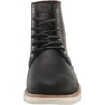 thumbnail image 2 of Toms Hillside Black Leather Lace Up Waterproof Lightweight Fashion Ankle Boots (Black, 8), 2 of 6