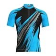 thumbnail image 2 of Yaoyar Men's Cycling Bike Jersey Short Sleeve with 3 Rear Pockets- Moisture Wicking, Breathable, Quick Dry Biking Shirt, 2 of 4