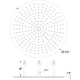 thumbnail image 2 of ALFI brand RAIN24R-PSS 24" Round Polished Solid Stainless Steel Ultra Thin Rain Shower Head, 2 of 5