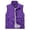 Dark Purple, variant on Unisex Stand Collar Workwear Vest Outdoor Utility Vest Sleeveless Jacket Hiking Camping Pocket Blend for Men and Women for Outdoor Activities Light Purple M