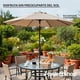 thumbnail image 3 of Sombrilla Para Playa Jardin Patio Alberca Exteriores Plegable 2.7 Metros Acero Reforzado, 3 of 7