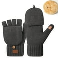 thumbnail image 1 of Thickened Half Finger For Autumn And Winter Fleece Knitted For Cold And Warmth Half Length Writing Fingerless Gloves Mittens, 1 of 6