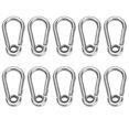 thumbnail image 3 of Ecomeon Stainless Steel Snap Hook,10Pcs Snap Hook Stainless Steel Safety Rope Spring Carabiner Hanging Buckle Accessories,Spring Carabiner, 3 of 8
