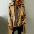 thumbnail image 6 of YOZGXEG Blouses For Women Dressy Casual Women Casual Corduroy Denim Patchwork Jacket Long Sleeve Turndown Collar Distressed Jean Coat Yellow S-Xxl, 6 of 7