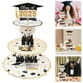 thumbnail image 1 of Graduation Cupcake Stands Graduation Hat Tiered Cupcake Display Holder For Graduation, 1 of 9