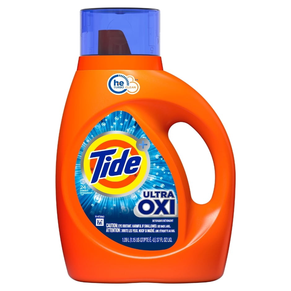Tide Ultra Oxi Liquid Laundry Detergent (Pack 3) - 72 Loads, 111fl