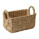 thumbnail image 2 of Cesta de almacenamiento de cuerda de papel, cesta de pan, cesta Rectangular apilable para servir comida, cesta decorativa para artículos diversos, 26cmx19cmx16cm, 2 of 8