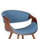 thumbnail image 3 of Silla Armen Living Butterfly de mediados de siglo, tela azul nogal, 3 of 9