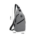 thumbnail image 3 of UHUYA Sling Bag Crossbody Backpack for Men Travel Backpack Multipurpose Cross Body Chest Bag Unisex Shoulder Bag Hiking Chest Bag Daypack, Gray B, 3 of 7