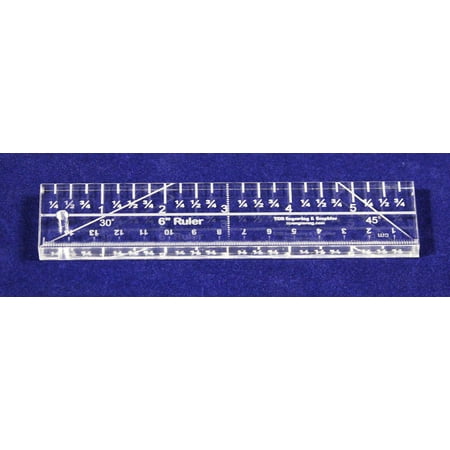 6 Ruler 38 Thick Quiltingsewing Clear Acrylic Quiltingsewing