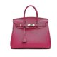 thumbnail image 1 of Bolso Birkin con patrón de lichi a la moda de piel de vaca de primera capa para mujer, 1 of 5