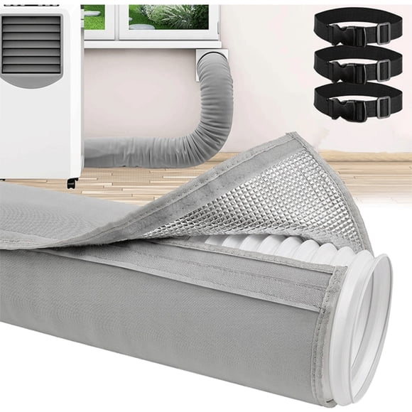 Tong Air Conditioning Vent Hose Duct Cover Flexible Thermal Wrap For HVAC Ductwork Dryer Exhaust Cold Hot Soundproofing Foam Insulation Sleeve