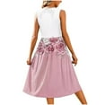 thumbnail image 4 of SCSAlgin Women's Summer Tank Midi Dress with Pockets Floral Sleeveless A-Line Casual Loose Dresses Beach Sundress 2025, 4 of 5