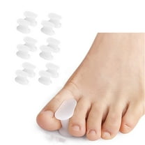 12 PCS Gel Toe Pads – Soft Silicone Toe Separators for Comfortable Toe Spacing and Foot Support, Men & Women