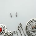 thumbnail image 1 of CTIRCHIU 2Pcs Mountain Bike Brake System Screws Silver Color Frame Mount Screws, 1 of 8