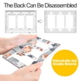 thumbnail image 4 of Yayeee Rocker Switch Wall Plate 1-Gang 4.6"x2.9" Home Decorative Outlet Cover, Cartoon Orange Houses, 4 of 6