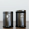 thumbnail image 3 of 4 Recycle and Trash Logo Stickers - Organize Trash - for Metal or Plastic Garbage cans, containers and Bins - Indoor & Outdoor - Home, Kitchen, Office - Premium Decal (Small, Grey), 3 of 7