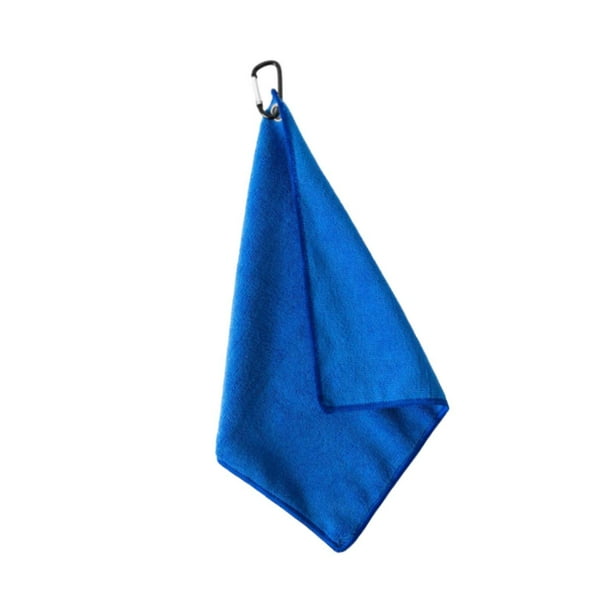 Toalla lavable para palos de golf, toalla para varillas de putting, toalla para entrenamiento, toalla para limpieza de pelotas Azul