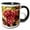 Black/White, variant on 3drose, Food Red Grapes Fresh Vineyard, 11oz Mug