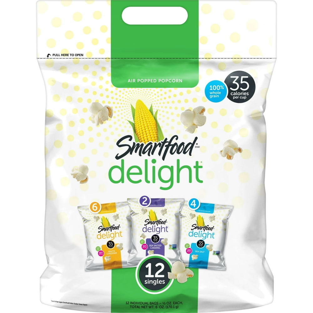Smart50 Popcorn Variety Pack, 0.5 Oz SingleServe Bags (12 Ct