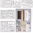 thumbnail image 1 of Set de herramientas de dibujo y geometría Nicpro 21 piezas con estuche, 1 of 8