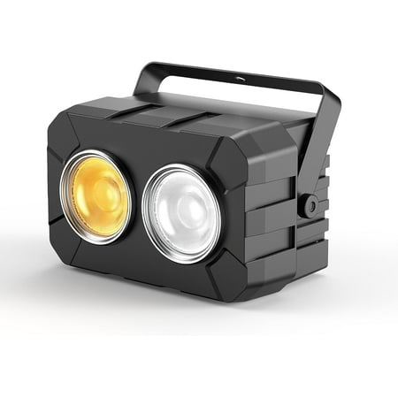 Stage Lights, 180W 2 Eyes LED COB Par, Cool+Warm White LED Blinder Lights, Audience Casting DMX512 & Sound-Activated COB Par Can, Stage Lighting for Party Show Wedding Event