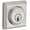 Silver, variant on Baldwin Reserve Dctsd141 Double Cylinder Traditional Square Deadbolt With 6Al Latch And Dual Strike Bright Nickel Finish