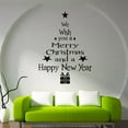 thumbnail image 3 of putnchl Christmas Tree Wall Stickers Letter Vinyl Wall Decal Creative Wall Sticker Removable Art Wall Paper For Bedroom Living Room, 3 of 5