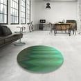 thumbnail image 3 of Ahgly Company Indoor Rectangle Patterned Medium Forest Green Area Rugs, 5' x 7', 3 of 6