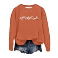 thumbnail image 1 of VBARHMQRT Restez un Autre Jour Chandail en Molleton Femme Décontracté Col Rond Imprimé Chandail en Molleton Chic Usage Quotidien pour Confort et Style, 1 of 3