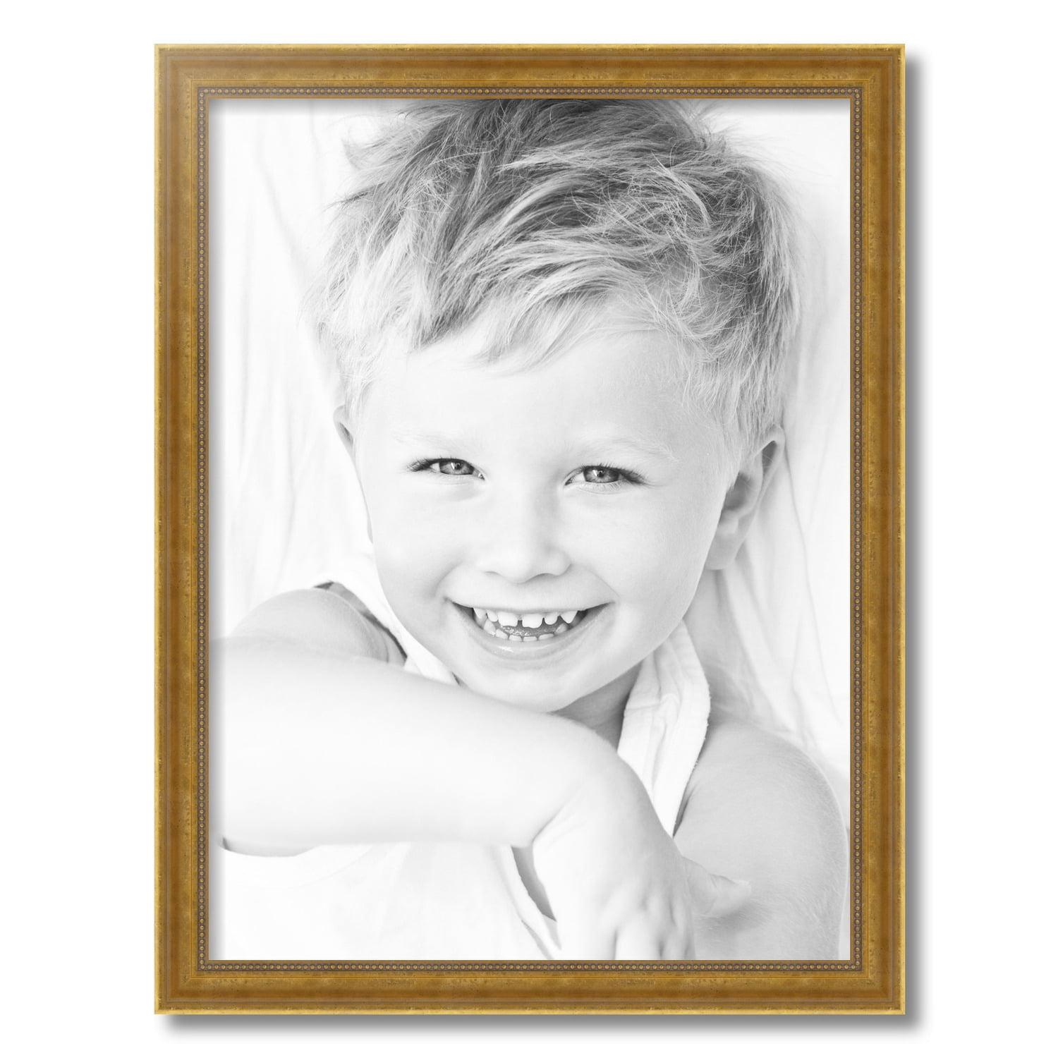 ArtToFrames 18x24 Inch Antique Gold Picture Frame, This Gold Wood Poster Frame is Great for Your Art or Photos, Comes with 060 Plexi Glass (2035)