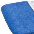 thumbnail image 4 of Royal Blue Soft Acrylic Herringbone Throw Blanket, 4 of 5
