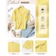 thumbnail image 5 of Cárdigan IECCP ligero para mujer, manga corta, abullonado, amarillo, 5 of 5
