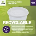 thumbnail image 4 of CIAO! 24OZ PP Injection Molded Soup-Deli Container with LLDPE Lid, Microwavable and BPA Free (240/240 combo pack), 4 of 10