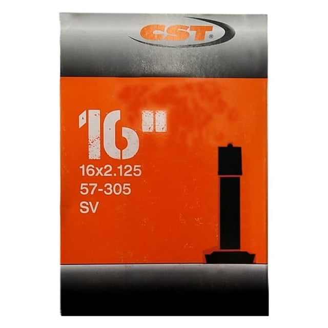 Cámara CST 16X2.125 para Bicicleta Montaña Valvula Americana 33mm
