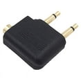 thumbnail image 5 of 8 Pack Airplane Headphone Adapter ,Airline Airplane Flight Adapters for Headphones, Golden Plated 3.5mm, 5 of 7