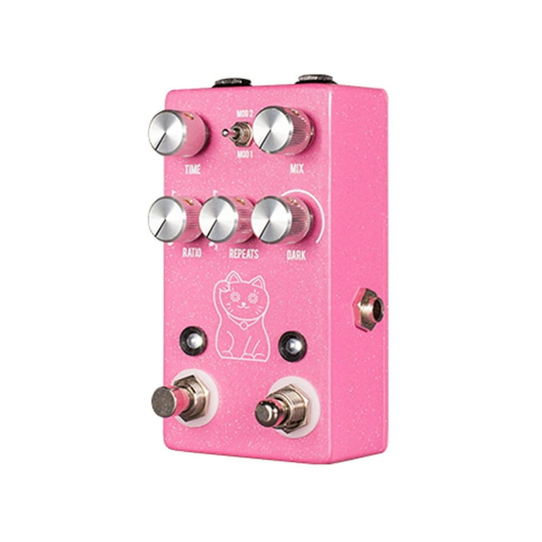 JHS Pedals Lucky Cat Delay Guitar Effects Pedal (Pink) - Walmart.com